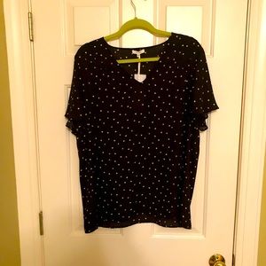 Polka Dot Blouse New With Tags